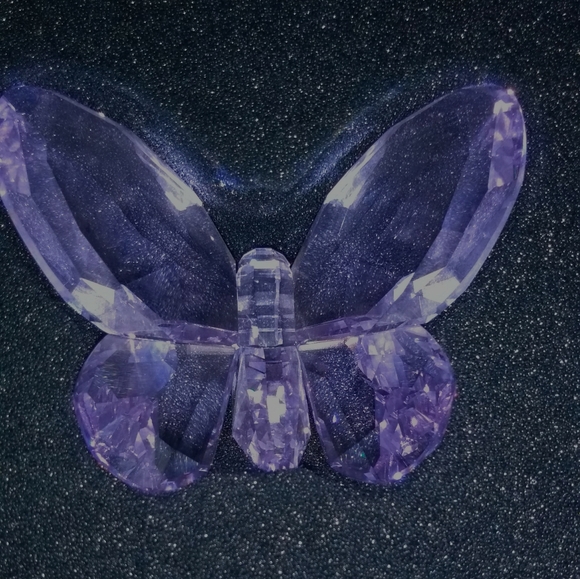 Swarovski crystal violet crystal butterfly w box COA - Picture 2 of 6